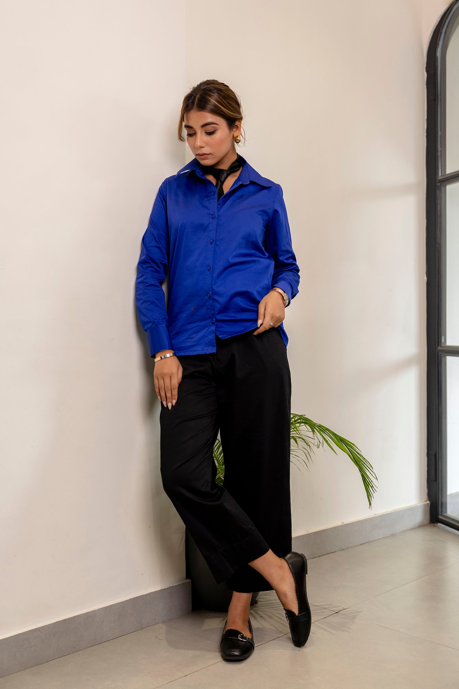 Electric Blue Shirt The House of Donna Electric Blue Shirt The House of Donna