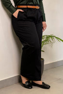 Black Cotton Trousers
