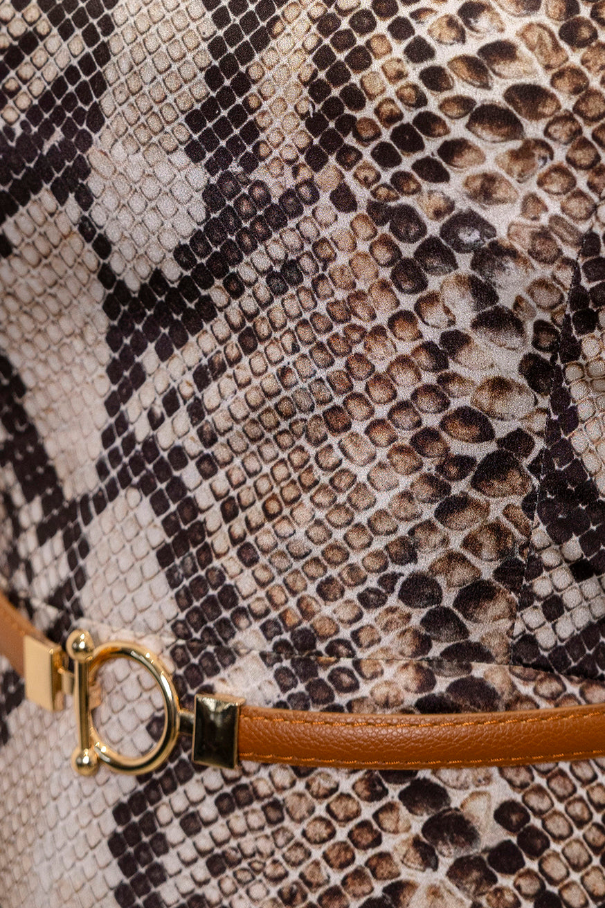 Snake Print Dress